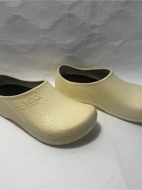 Birkenstock Birki Yellow Work Clogs Women's Size 10 EU 41 Made in Germany